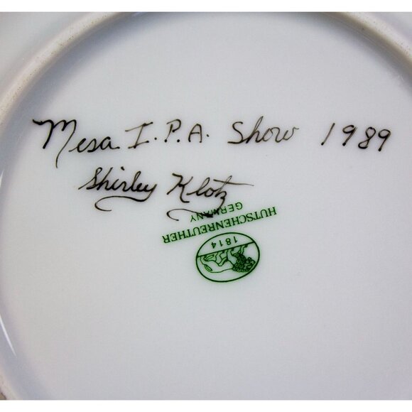 Hutschenreuther Lot of 2 Mini Plates SW Pottery Design Mesa IPA Show 1989 3.75" - Picture 4 of 8